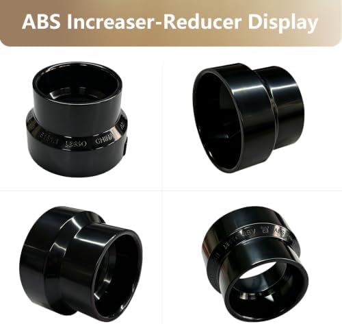 LESSO 4" to 3" ABS Pipe Increaser Reducer Coupling - Image 2
