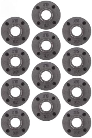 PIPE DECOR 1" Floor Flange Fitting, Malleable Iron, Fits One Inch Diameter by PipeD%C3%A9cor