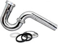 EZ-Fluid 1-1/2" Heavy Duty Kitchen Sink Chrome Brass P-Trap w/Zinc Nuts & by EZ-FLUIDPlumbingProducts