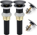 Rockgoya Bathroom Sink Drain, 2 Pack Drain Stopper Bathroom Sink Without by Rockgoya