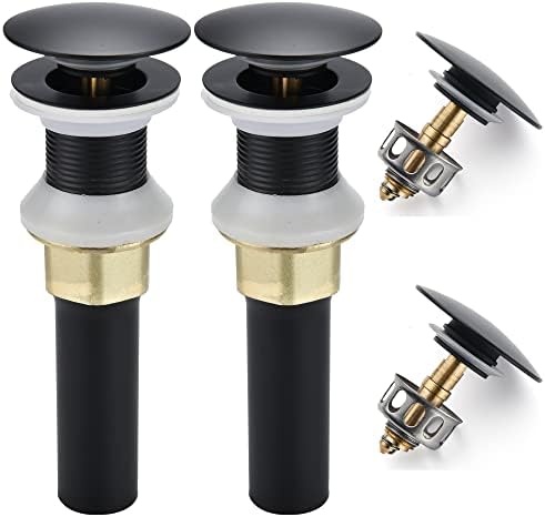 Rockgoya Bathroom Sink Drain, 2 Pack Drain Stopper Bathroom Sink Without by Rockgoya