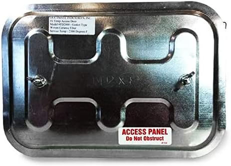 12" x 8" Hi Temp Grease Duct Access Door Galvanized by Amarex