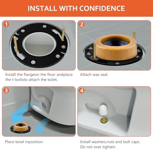 boeemi Toilet Flange Repair Kit Extra Thick Wax Ring Fits 3 or 4 Inch - Image 5