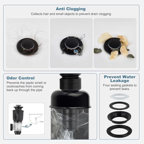 Bathroom Sink Drain Kit, Drain Pipe - Image 4