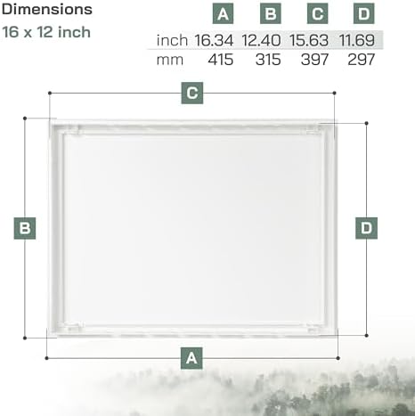Vent Systems 16 x 12 Inch White ABS Plastic Access Panel - Image 2