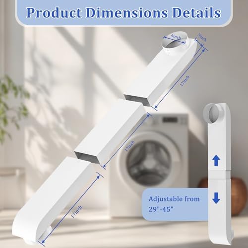 4" Periscope Dryer Vent, Upgraded 29-45" Adjustable Telescoping Dryer Vent - Image 2