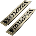 Howeall 2x12 Inches 2 Pack Heavy Duty Walkable Floor Register Easy Adjust Air by Howeall