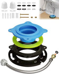 boeemi Toilet Flange Repair Kit, Elastic Wax Ring & 16" Supply Line by boeemi