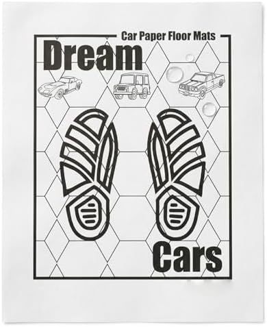 White Car Paper Floor Mats : 50 Pcs Disposable Floor Cars Auto Vehicles by CarPaperFloorMats