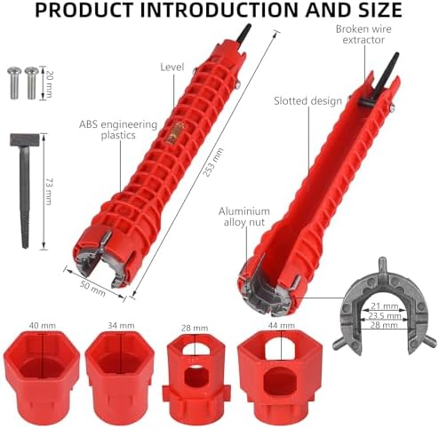 14-in-1 Multi-functional Faucet and Sink Wrench - Image 2