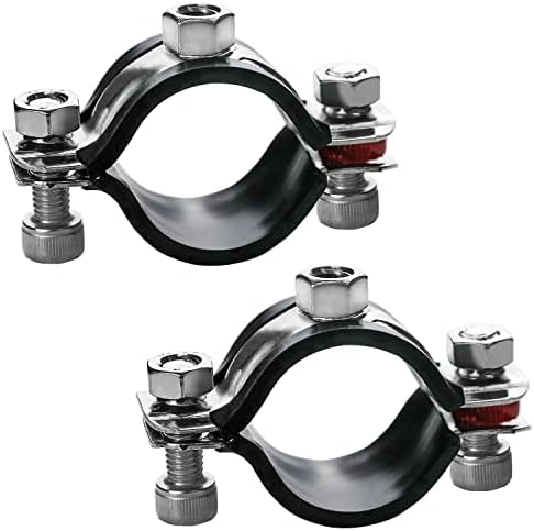 2 Pack Pipe Supports, 304 Stainless Steel Wall Mount Ceiling Mount Pipe Bracket by Choosewhatyouneed