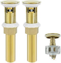 Bathroom Sink Drain, 2 Pack Gold Stainless Steel Bathroom Drain Stopper by Rackickyer