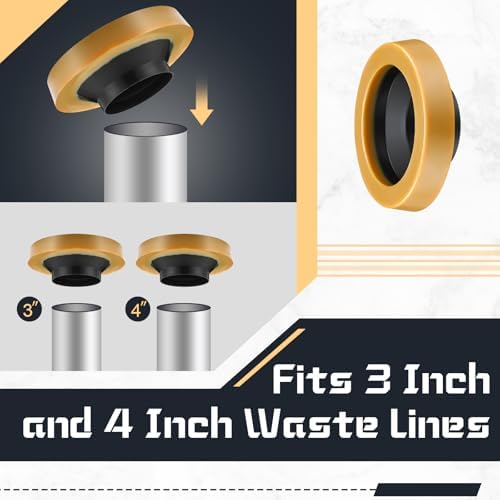 Marsui 8 Pack Toilet Wax Ring Seal Gasket 3-4 Inch - Image 4