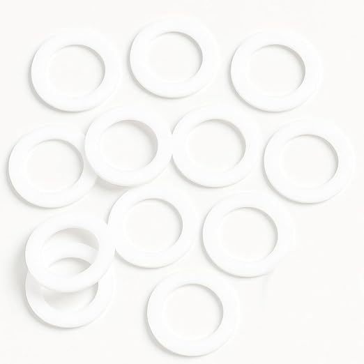 12pcs 1-Inch Silicone Gasket Set – Flat Sealing Washers and O-Rings - Image 2