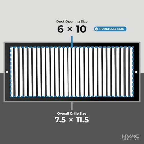 6x10 Return Air Vent Cover Grille - Image 3