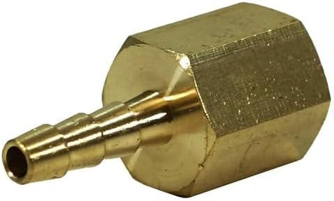 3/16" Brass Hose Barb Rigid Female Adapter by Unknown