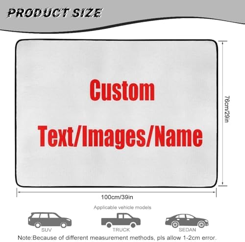 Custom Red Text Trunk Mat Universal Waterproof Cargo Liner - Image 7