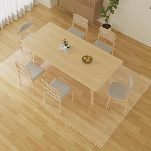 4.8′ x 6′ Heavy-Duty Vinyl Floor Mat, Waterproof Plastic Rug Cover by FeelLifeEnjoyLifelmmerseYourselfInLife