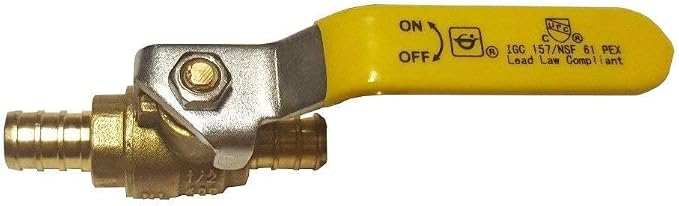AB 1 Inch X 1 Inch PEX Ball Valve, Full Port Water Stop Shut Off, Water Shut - Image 5