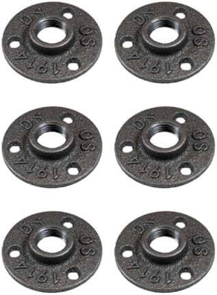 1/2" FLANGE: Industrial Threaded Black Iron Pipe Fittings; Natural by PRIMPIPEWORKS