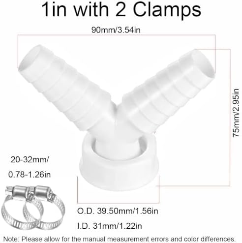 Sloped Anti-Backwater Drain Splitter Connector Two Size Options Fit Household - Image 2