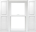 Homeside Raised Panel Vinyl Shutter 1 Pair 14-1/2in. x 75in. 930 White by Polaris