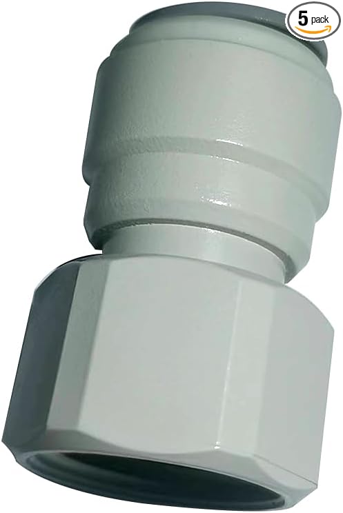 Acetal Copolymer 1/2" Tube OD Tube Fittings, 1/2" Female Adapter, Push to by YZMSZ