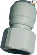 Acetal Copolymer 1/2" Tube OD Tube Fittings, 1/2" Female Adapter, Push to by YZMSZ
