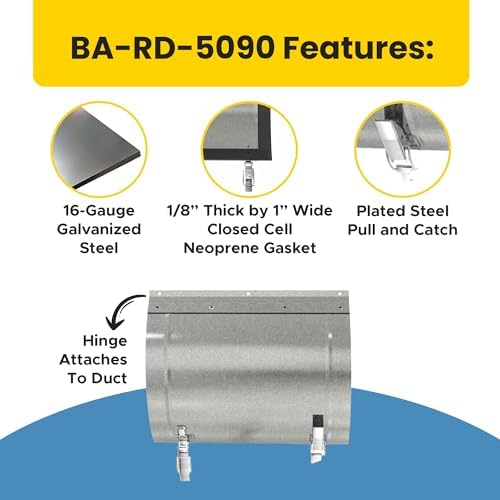 BEST 20″ x 17″ Round Duct Access Panel - Image 2