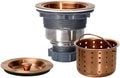 KONE 3/1-2 Inch Sink Drain Assembly Antique Copper Kitchen Sink Drain Kit by KONE