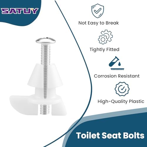 4 Pack Toilet Seat Bolts & Screws - Image 3