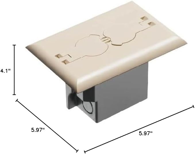 Arlington Industries FLBRF101LA-1 Retrofit Electrical Floor Box - Image 4