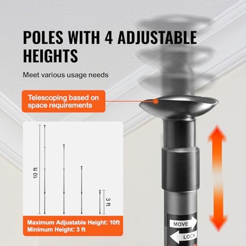 VEVOR Dust Barrier 10 Telescoping System - Image 5