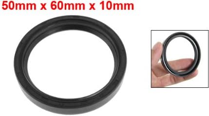 uxcell Metric Rotary Shaft Oil Seal 50x60x10mm TC Double Lips Rubber - Image 2