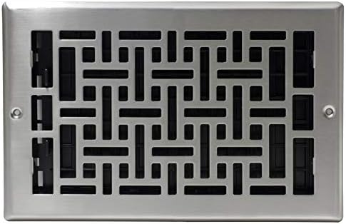 Decor Grates AJL610W-NKL Oriental Wall Register, 6-Inch by 10-Inch - Image 2