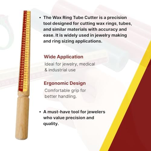 TAURISH Wax Tube Ring Sizer Mandrel Reamer UK Sizes 1-33 and EU Sizes 41-73 - Image 5