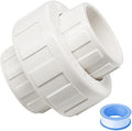 1PC 2 Inch White PVC Union Coupling Pipe Fitting by HayEastdor