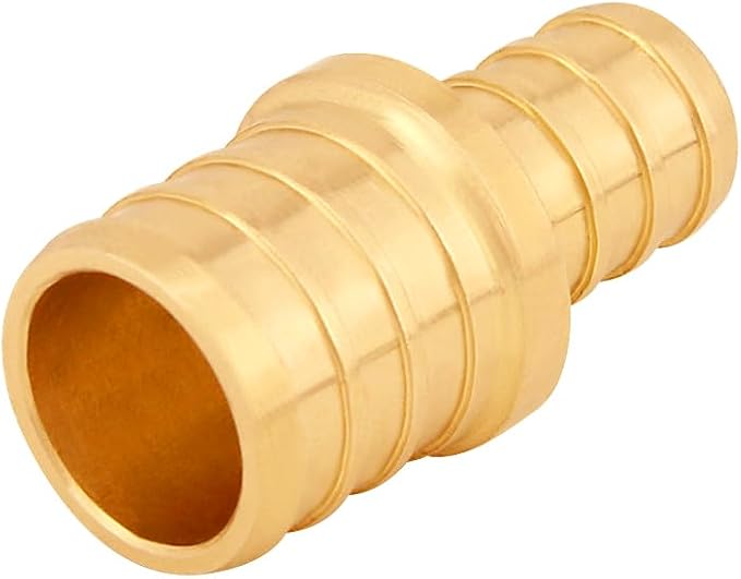 Uenede Brass 3/4 to 1/2 Inch PEX Coupling Crimp Pipe Tube Fitting Kit 15PCS | - Image 6