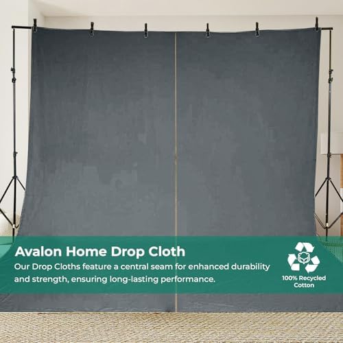 Canvas Drop Cloth for Painting 9x6 feet Pack of 4-8oz Painters Drop Cloths for - Image 7