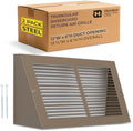 Fits 12x6 Duct Opening | Steel Triangular Baseboard Return Air Grille by Handua by Handua