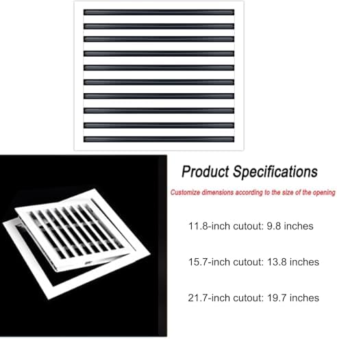 Air Return Vent Cover Decorative Aluminum Gable Vent Cutout 14x14 in - Image 6