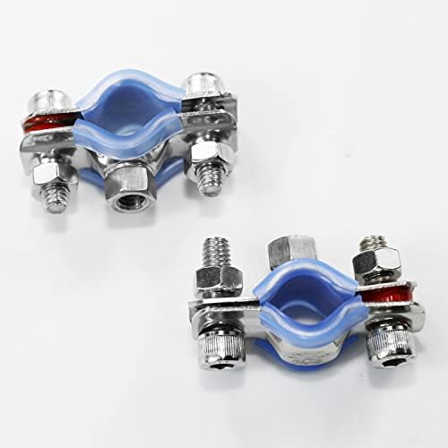 AKIHISA 2 Pcs 304 Stainless Steel Pipe Supports, Wall Mount Ceiling Mount Pipe - Image 3