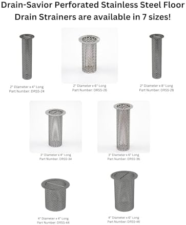 Drain Savior - 3" Commercial Floor Drain Strainer, Cylindrical Mesh 316 - Image 4
