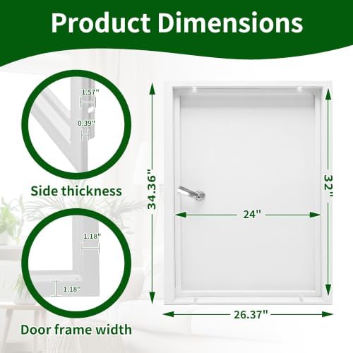 24 x 32 Access Panel for Drywall, Thicken 1.2mm Ceiling Access Panel for Drywall - Image 2