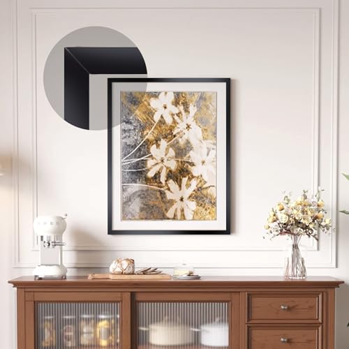 Trimold Glossy Black Molding Trim, Peel and Stick Mirror Border Design - Image 2