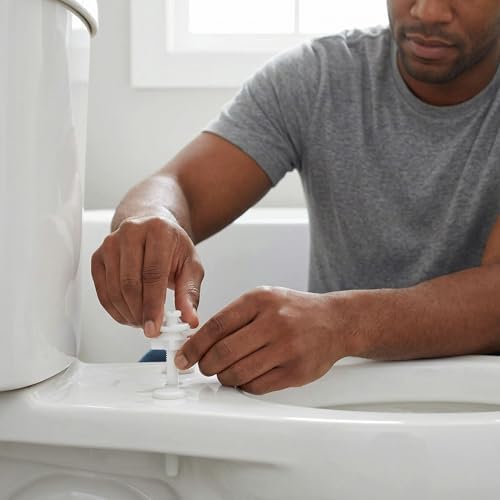 Toilet Seat Screws Replacement Kit Plastic Bolts - Image 2