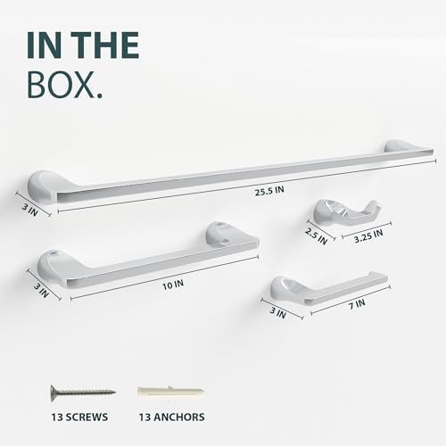 Mega Handles Bathroom Accessory Set Polished Chrome - Image 3