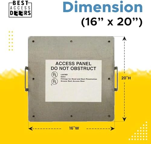 Best 16″ x 20″ Grease Duct Access Panel - Image 3