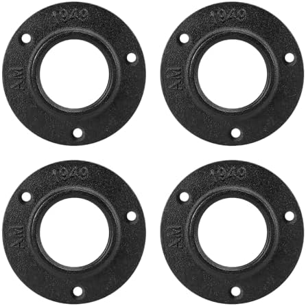 Industrial Pipe Floor Flange, Heavy Duty Malleable Iron Pipe Fittings, Wall by BathAce