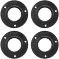 Industrial Pipe Floor Flange, Heavy Duty Malleable Iron Pipe Fittings, Wall by BathAce
